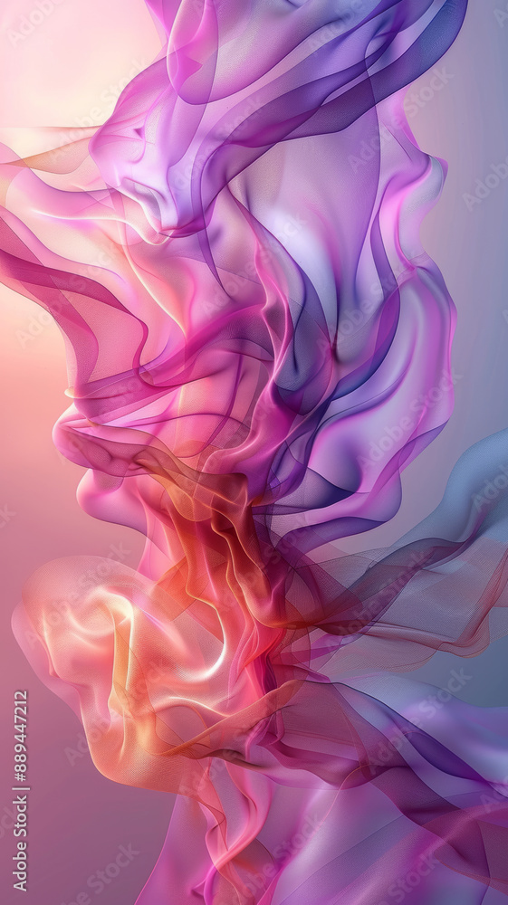 Fototapeta premium Abstract Serenity in Soft Gradients