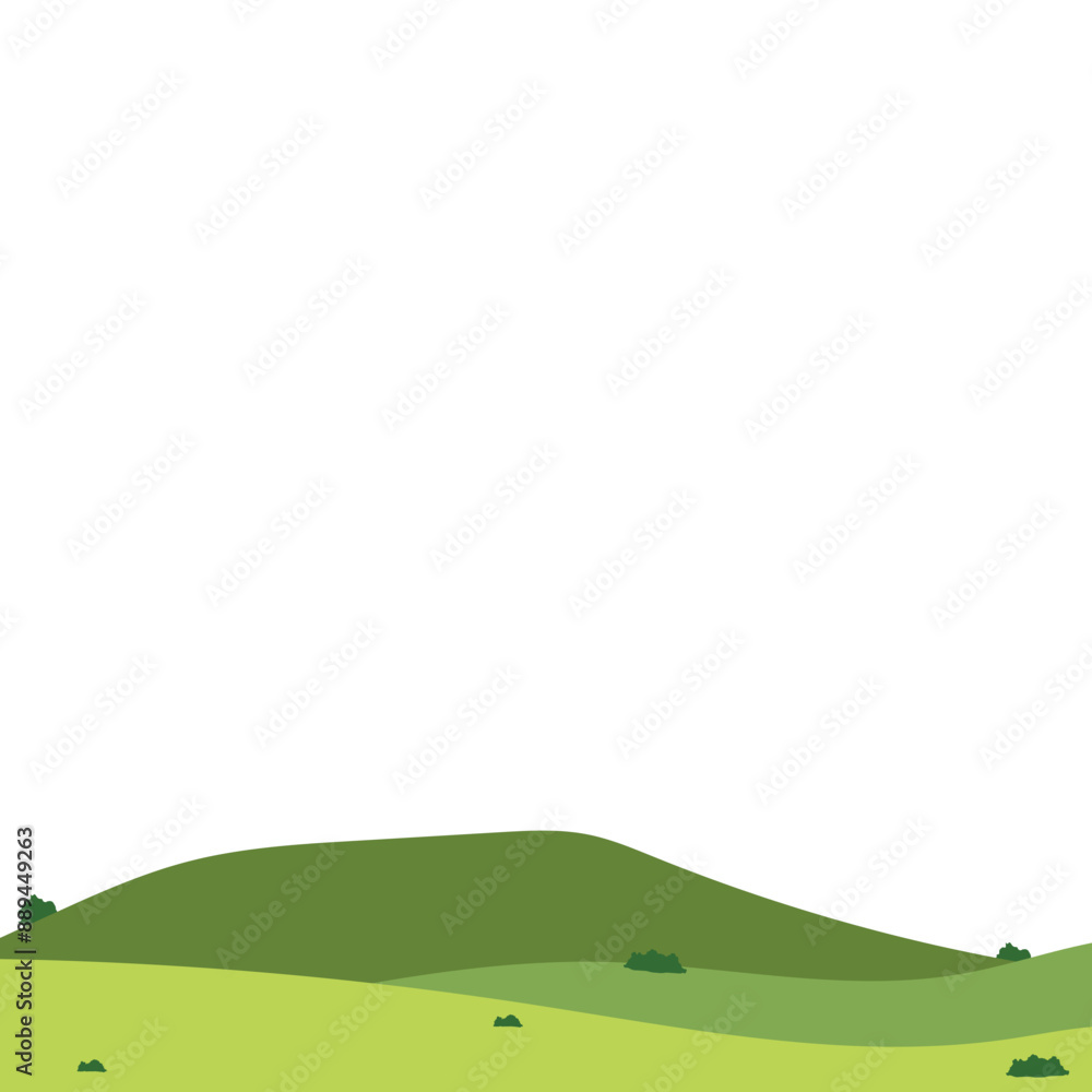 Green Field Illustration
