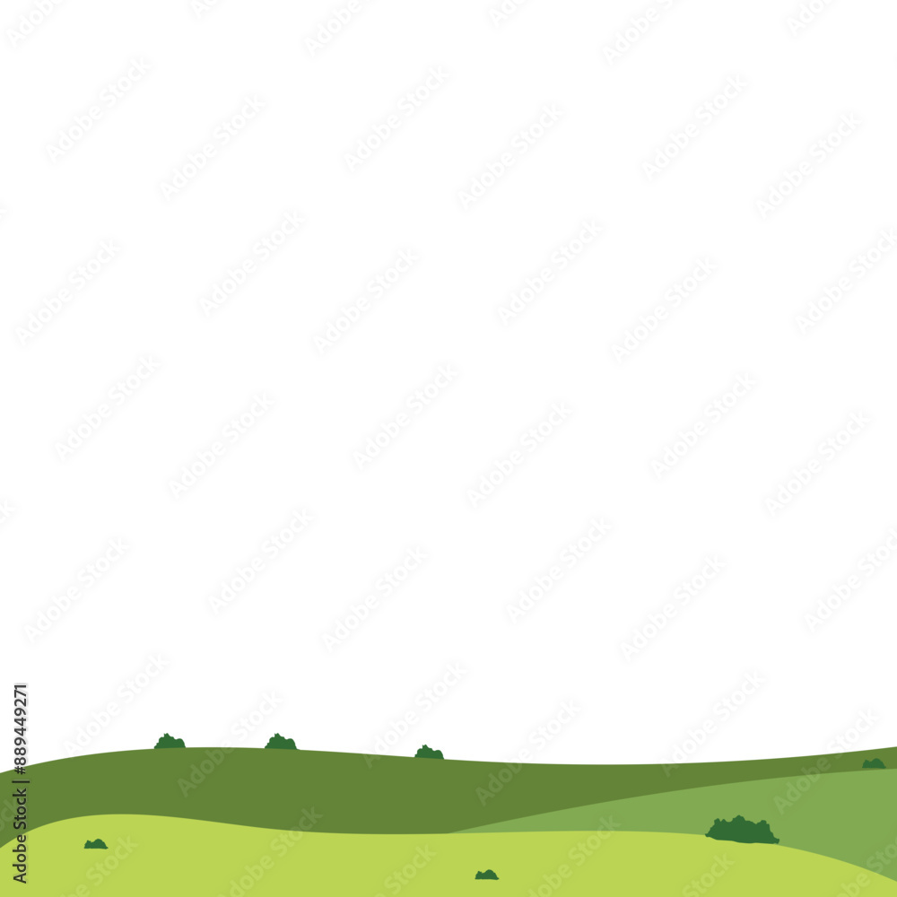 Green Field Illustration
