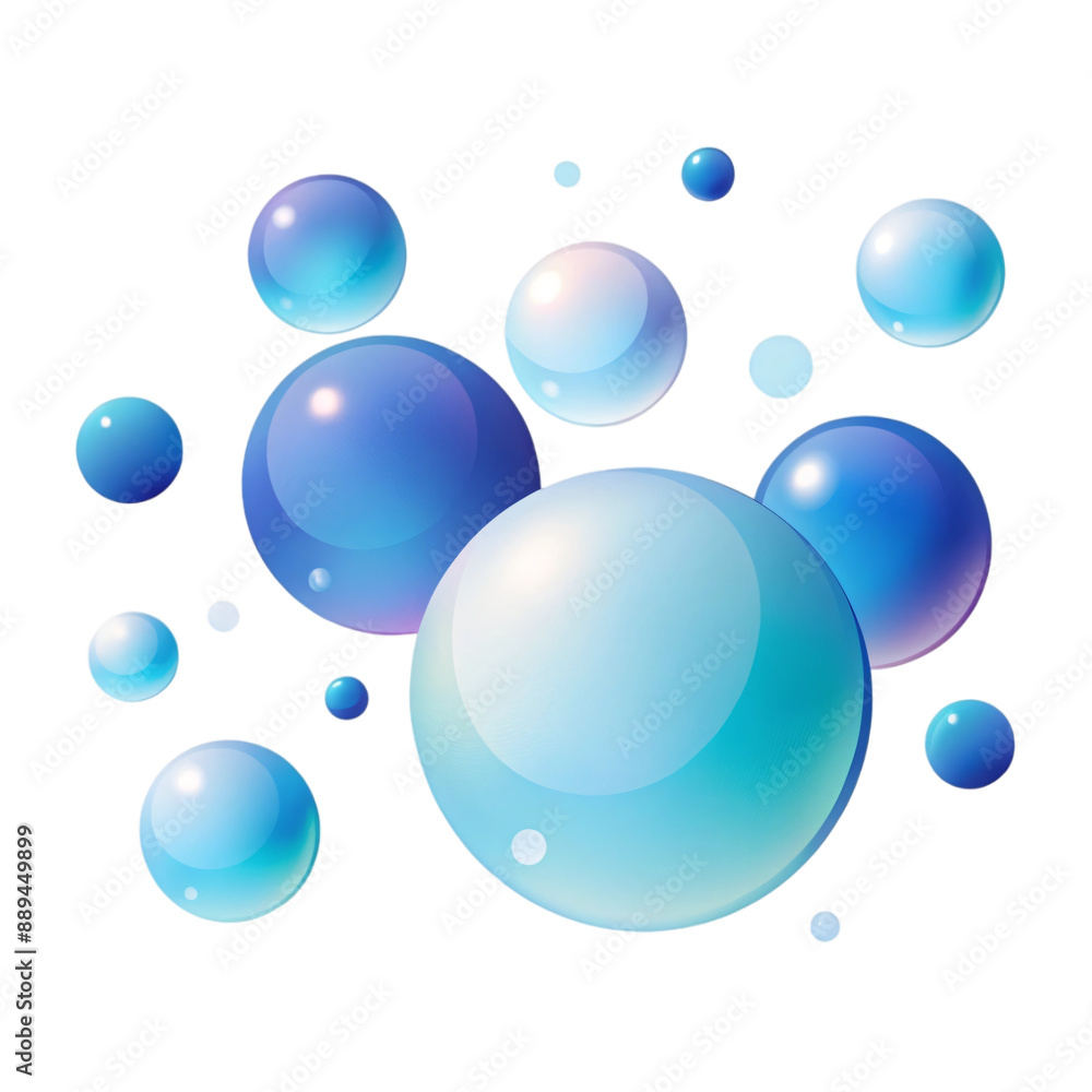 Abstract blue bubbles Abstract blue bubbles