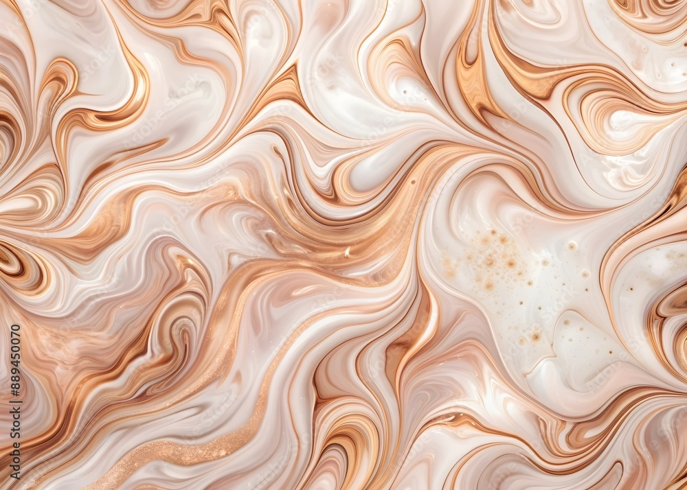 Obraz premium Abstract Marble Texture, orange, and Gold Colors - Luxurious Background Design Element