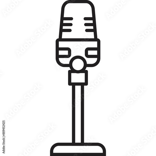 Podcast Microphone Icon 