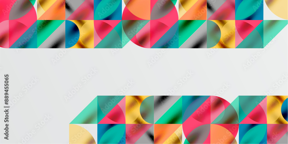 Triangles, round triangles and circles techno art. Vector Illustration For Wallpaper, Banner, Background, Card, Book Illustration, landing page Triangles, round triangles and circles techno art. Vector Illustration For Wallpaper, Banner, Background, Card, Book Illustration, landing page
