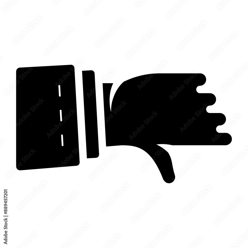 thumb down dislike gesture glyph icon thumb down dislike gesture glyph icon
