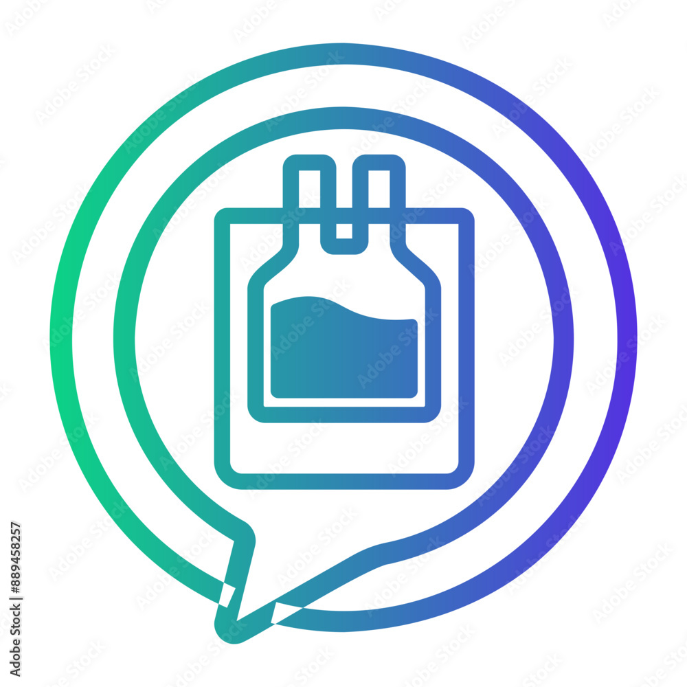 blood Line Gradient Icon blood Line Gradient Icon
