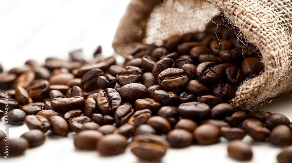 Fototapeta premium A close-up of premium coffee beans