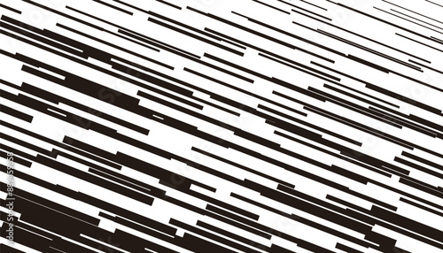Fully editable vector element. Black and white abstract diagonal lines pattern. Glitch effect gradient. Vector Format Illustration 