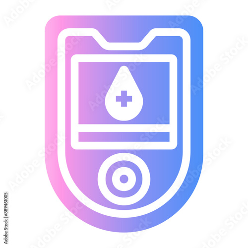 glucose meter Gradient icon