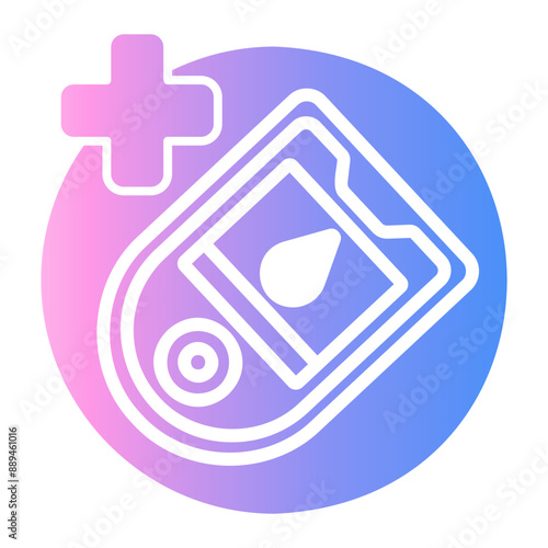 glucose meter Gradient icon
