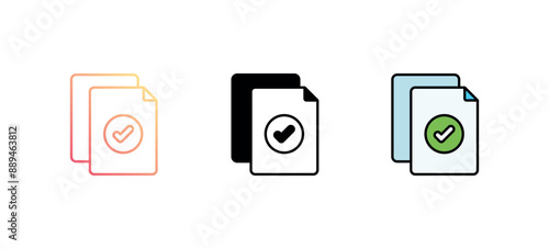 Upload File icon design with white background stock illustration