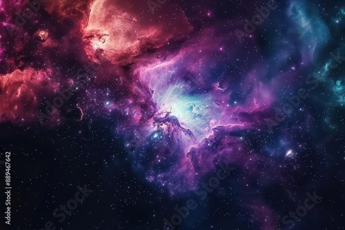 Wallpaper Mural vast and mysterious deep space with nebulae galaxies and celestial bodies Torontodigital.ca