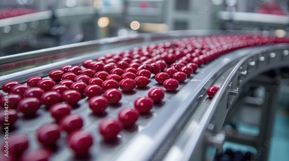 Red pill production and packaging in a pharmaceutical factory Red pill production and packaging in a pharmaceutical factory