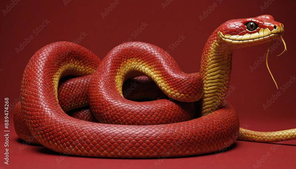 Fototapeta premium red snake