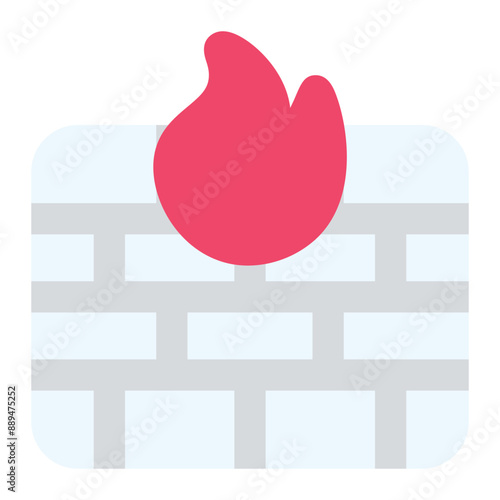 firewall icon for illustration