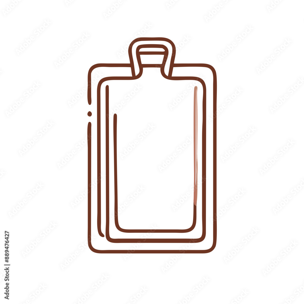 Icon on the theme of cooking food - chopping board Icon on the theme of cooking food - chopping board