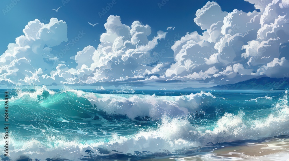 Diverse seas in the crystal clear waters off the coast Diverse seas in the crystal clear waters off the coast
