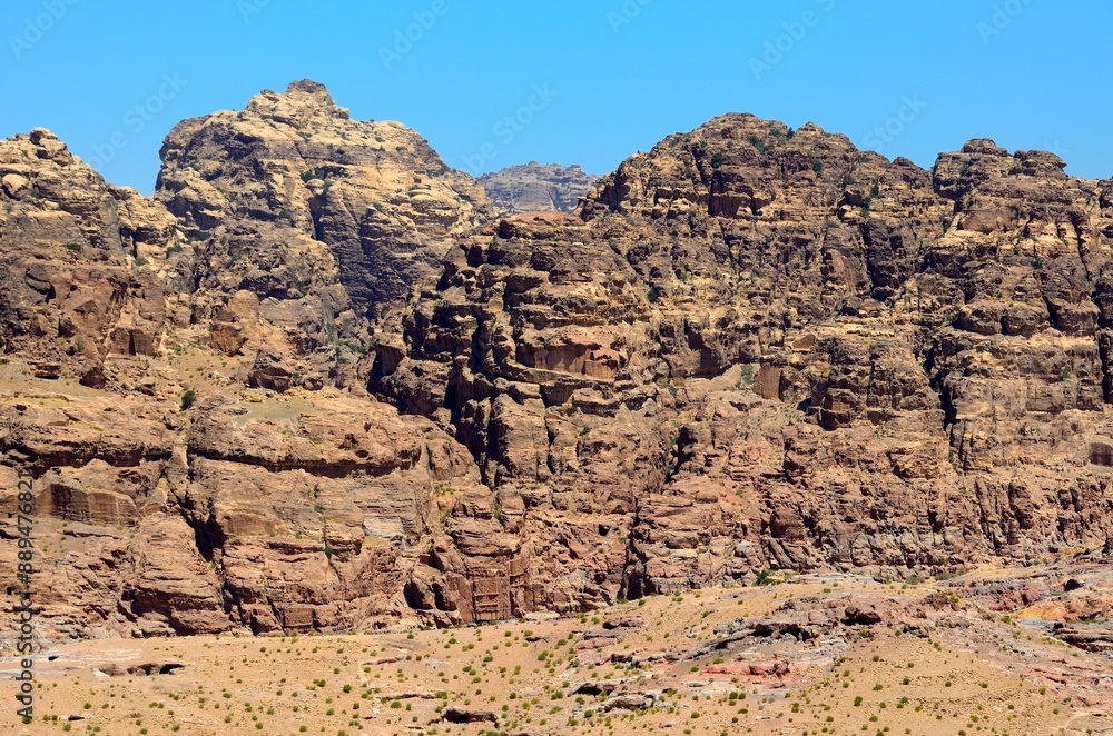 Paisaje rocoso de Petra, Jordania Paisaje rocoso de Petra, Jordania