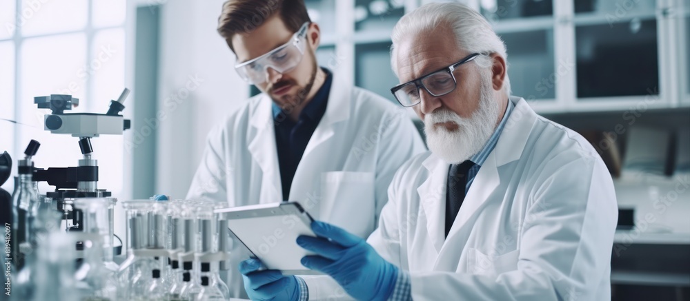 Senior Scientist Reviewing Lab Results Senior Scientist Reviewing Lab Results