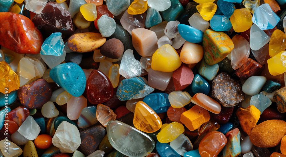 Shiny glossy colourful stones Shiny glossy colourful stones