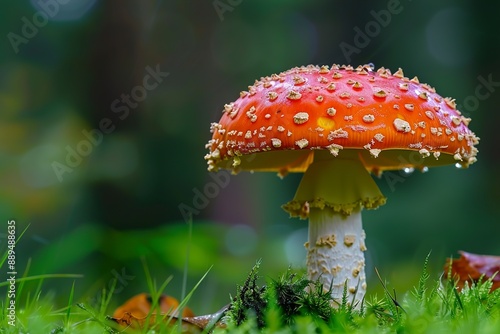 A Small spore spotted on wet slim toadstool © Jorge Ferreiro