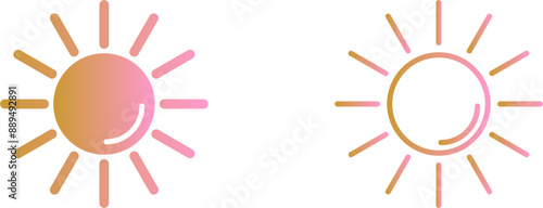 UV Radiation Vector Icon