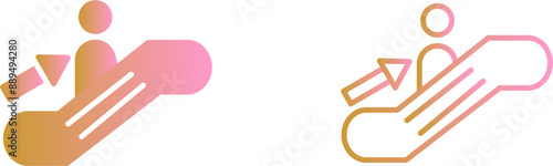 Escalator Vector Icon