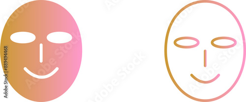 Ancient Face Mask Vector Icon