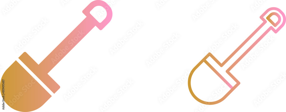 Hand Shovel Vector Icon Hand Shovel Vector Icon