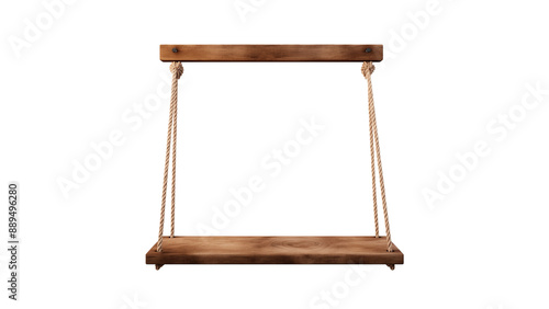 Wooden swing cutout photo