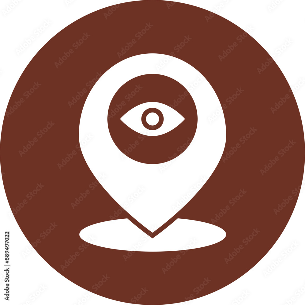 Map Point Glyph Brown Circle Icon Map Point Glyph Brown Circle Icon