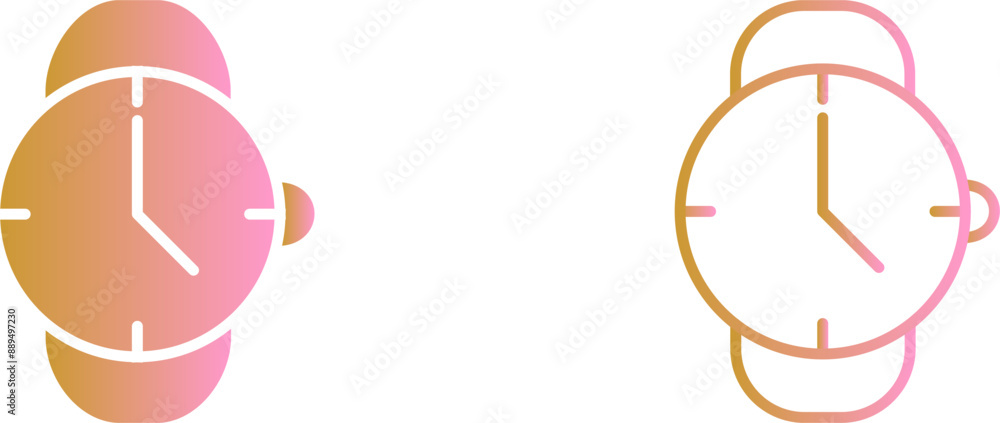 Obraz premium Wrist Watch Vector Icon