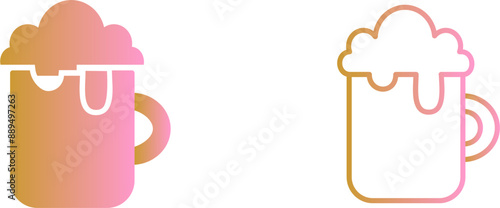 Pint of Beer Vector Icon
