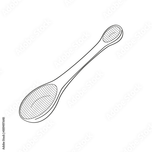 double ended measuring spoon for food	