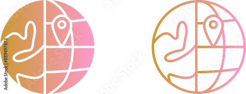 Location on Earth Vector Icon
