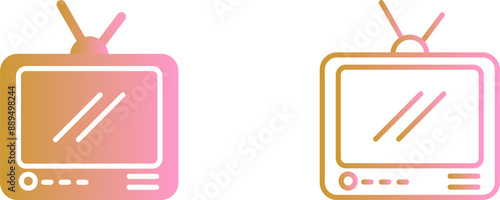Television Broadcast Vector Icon