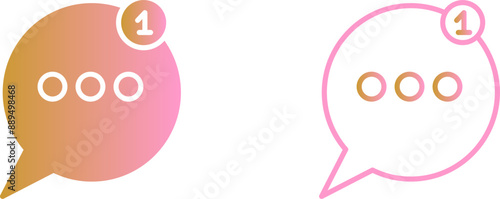 Message Bubbles Vector Icon