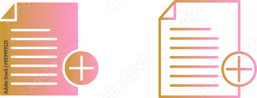 Add Notes Vector Icon