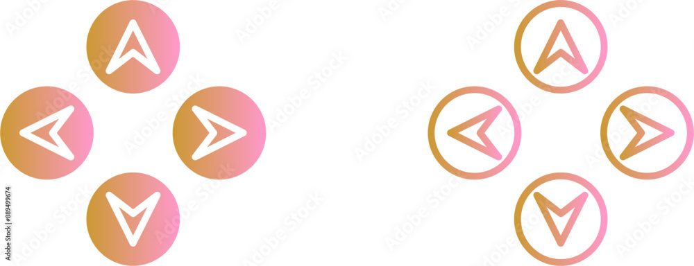 Arrow Directions Vector Icon Arrow Directions Vector Icon