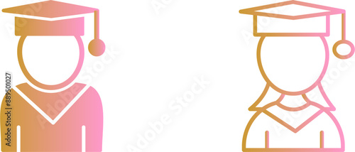 Female Student Vector Icon