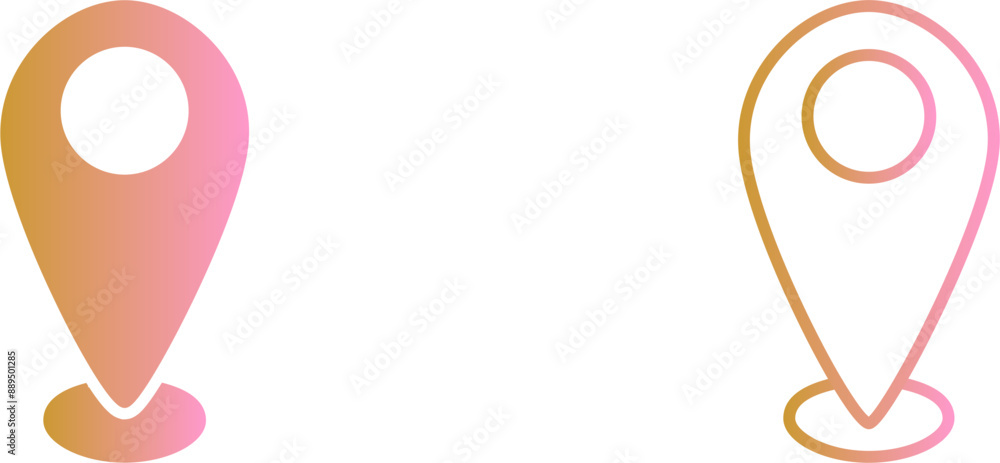 Fototapeta premium Location Vector Icon