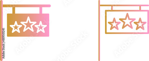 Hotel Sign Vector Icon