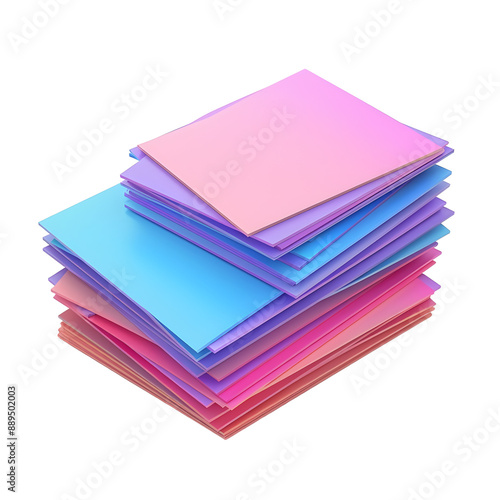 Abstract Stack of Colorful Paper.