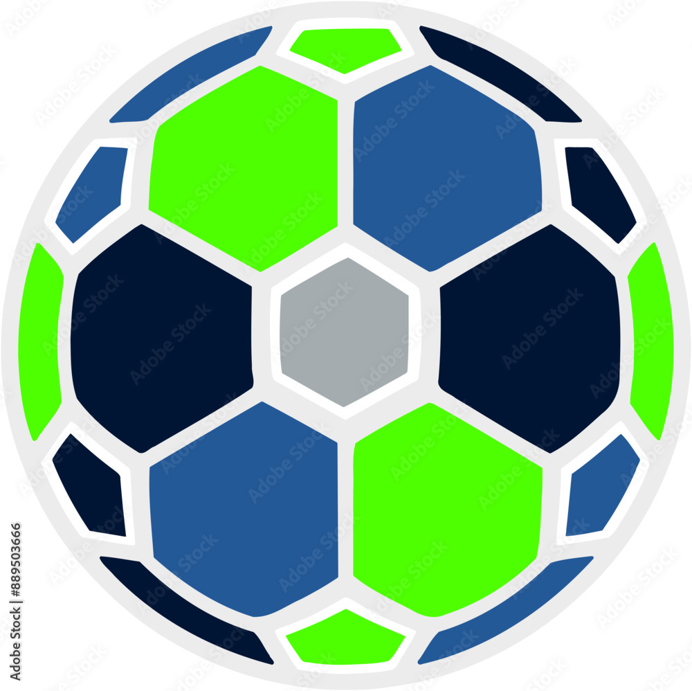 Colorfull soccer ball, foot ball