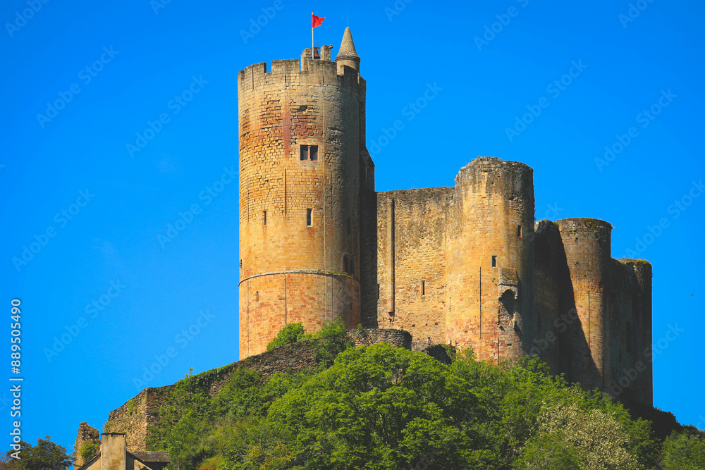 The castle of Najac, in the South of France The castle of Najac, in the South of France
