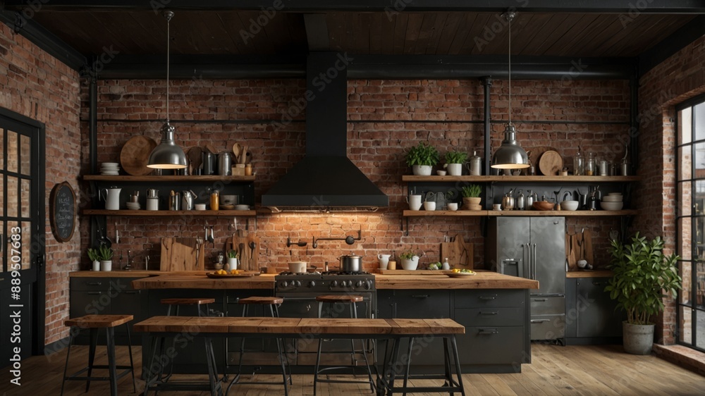 Industrial Loft Kitchen Industrial Loft Kitchen