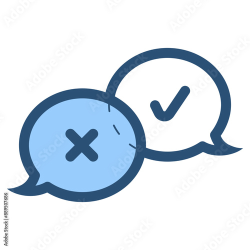 disagreement conversation icon