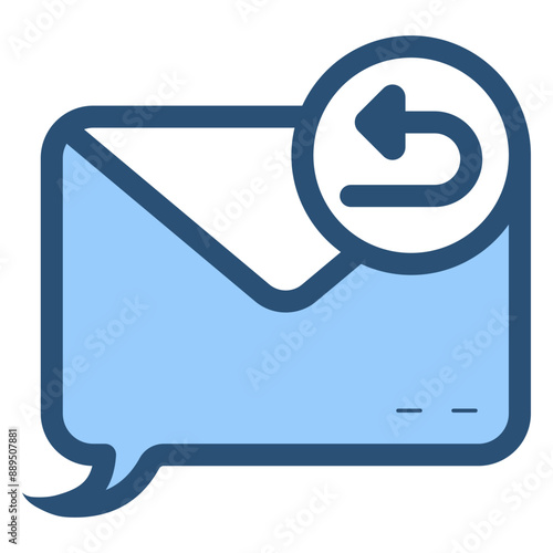 reply email message back icon