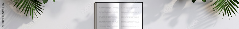 An open book rests on a desk beside a stack of books and office supplies An open book rests on a desk beside a stack of books and office supplies