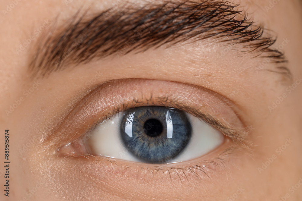 Obraz premium Macro photo of woman with beautiful eyes