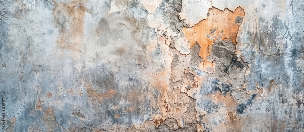 Fototapeta premium Grunge background for design with gray decorative plaster or concrete texture, ideal for a copy space image.